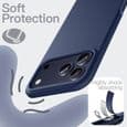 Fodral till iPhone 18 Pro/17 Pro 6.3\" - Stötsäkert TPU Silikonskydd, Marinblå