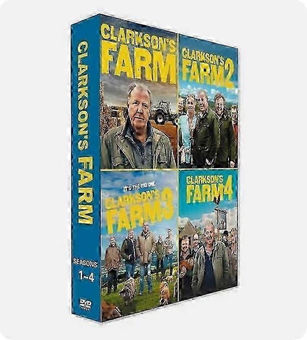 Clarkson's Farm (Sesong 1-4 DVD) 8-Disc Engelsk Box Set Ny~