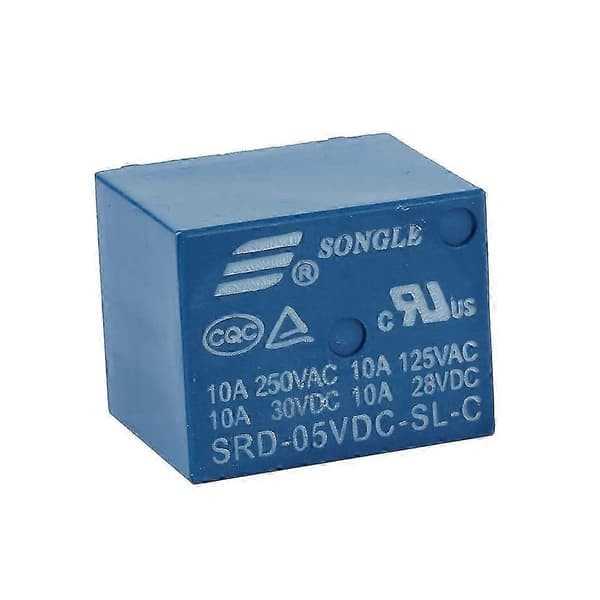 5 stycken 5V DC Mini Strömrelä PCB Typ Strömrelä As shown