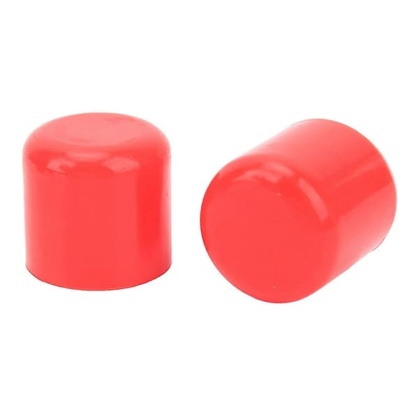 5st Silikon Blindplugg 30mm Flexibel Slitstark Universal Insug Vakuumslangplugg Röd