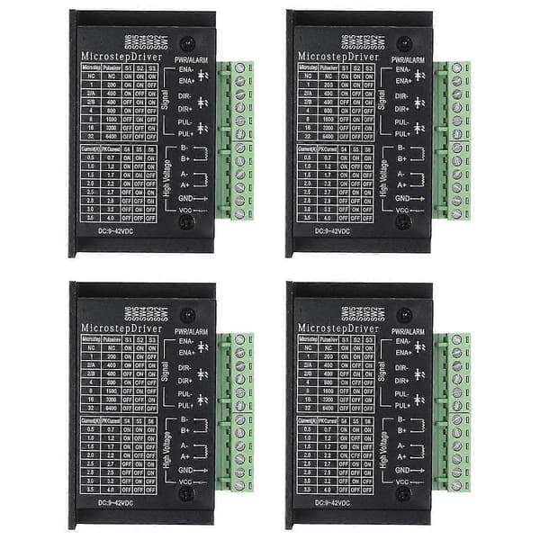 Tb6600 Stepper Motor Drivere, 4-pak 4a Stepper Driver Controller Cnc Digital Mini Step Driver Til 4