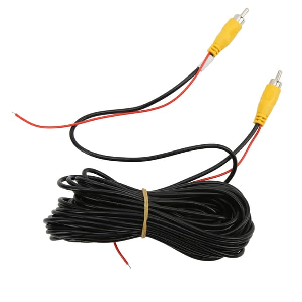 10m/33ft RCA-videokabel kompositkabel forlænger til CCTV bakkamera DVD-afspiller TV-boks