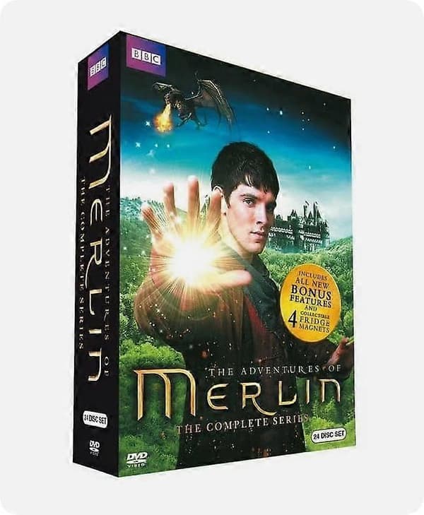Merlin - Koko Sarja, Kausi 1-5 (DVD, 24 levyä, Box-Set)