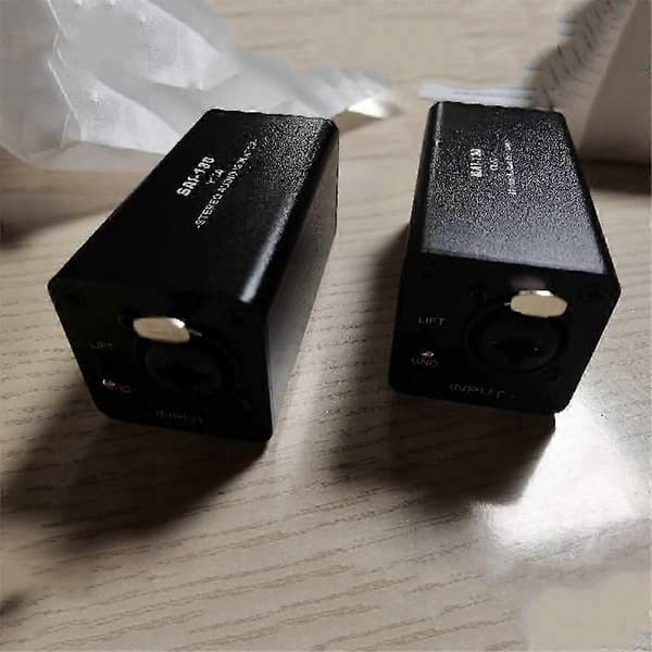 Ljudisolator brusreducering, eliminerar strömbrus, DI jordningsbox, 6.5 XLR mixer ljudisolator Black