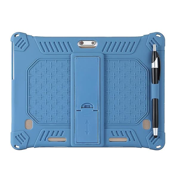 Universal Stødsikkert Silikone Cover Etui kompatibelt med 10 10.1 Tommer Android Tablet Pc Fan2346 Blue
