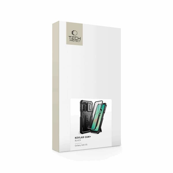 Tech-Protect Galaxy A26 5G Mobildeksel Kevlar Cam Plus - Svart 100