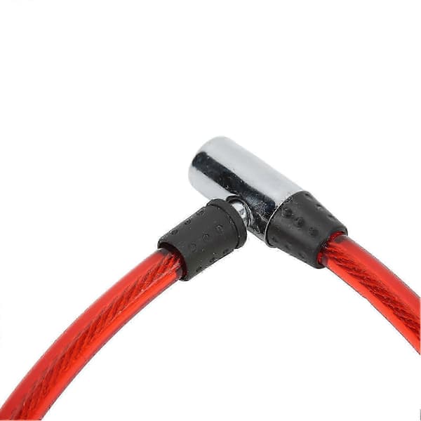 Robust Durable Steel Wire Bike Cable Lock Portable Easy Use for Bicycle Motorcycle Gate Red