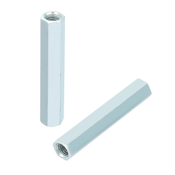 Lång Hex Kopplingsmutter, 2st Kolstål Kopplingsmuttrar M8 X 66 Lång Stångmutter Hex Kopplingsmutter Hexagonal Hylsa Distans Gängad Stång Pinnbult