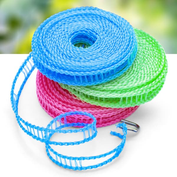 Windproof Clothesline, 3-Pack Nylon Clotheslines, Windproof P