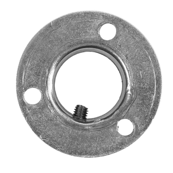 8x Garderobstångsändstöd, 22mm rör, hål för upphängning