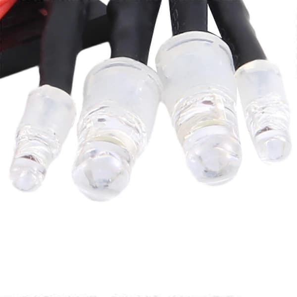 4 RC LED-lyskit for 1/10 RC bil lastebil crawler RC modell drift bil frontlys baklys, 5mm & 3mm