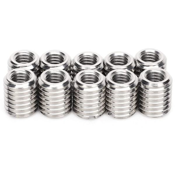 10 pcs. insert nut, M6/M10 thread insert, insert nut, 303 stainless steel (inner M6x1.0 outer M10x1.5 annealed 12mm)