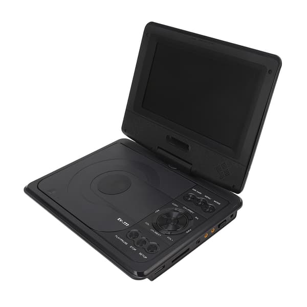 Portable DVD Player 7 Inch HD Swivel Screen USB SD Card Car MP5 Video Player EU Plug 110-240V