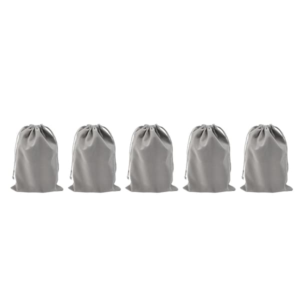 5-pack Drawstring Headphone Pouch, Large Capacity, Lightweight Portable Headphone Storage Bag 20x30cm / 7.9x11.8in