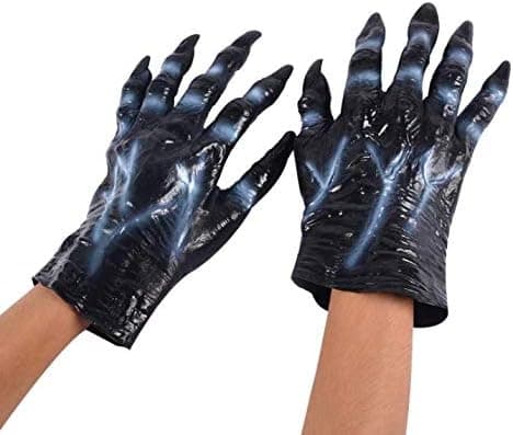 Werewolf Gloves Horror Halloween Party Props Cosplay Black