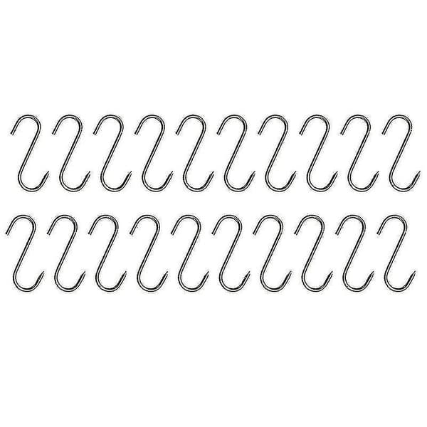 [13]20 Pcs Stainless Steel Meat Hooks with Pointed Tip for Butcher Shop Kitchen Hot and Cold Search Practical Hook