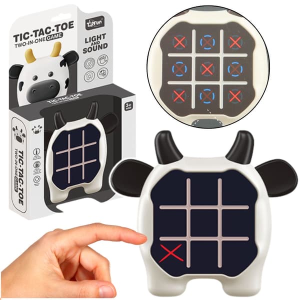 Elektronisk spil 3-i-1 Tic Tac Toe/Memory for 2 spillere, ko-design 180