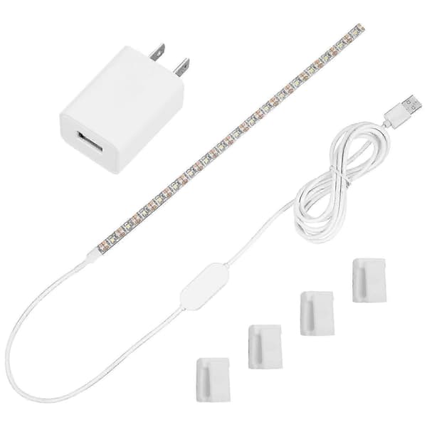 USB-interface LED-strip til belysning LED-strip USB-drevet 30 cm med lysdæmper