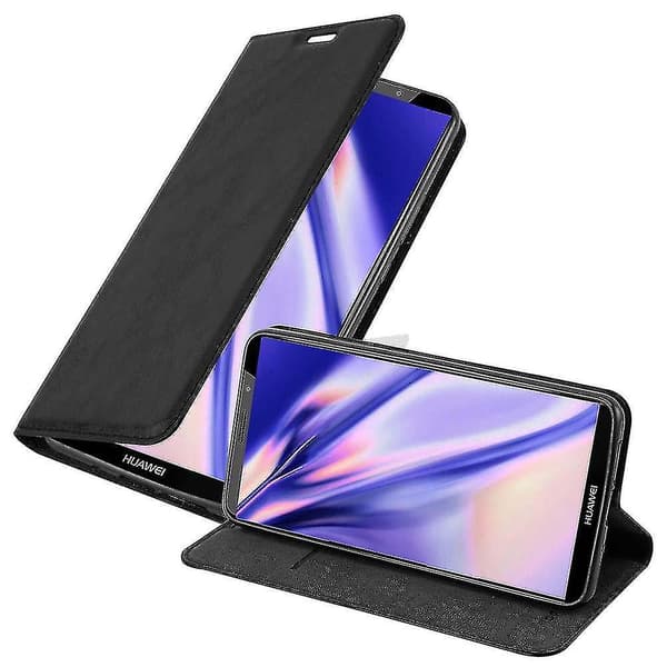 Huawei Mate 10 Pro Skal - Med Stativfunktion Och Kortplats NIGHT BLACK