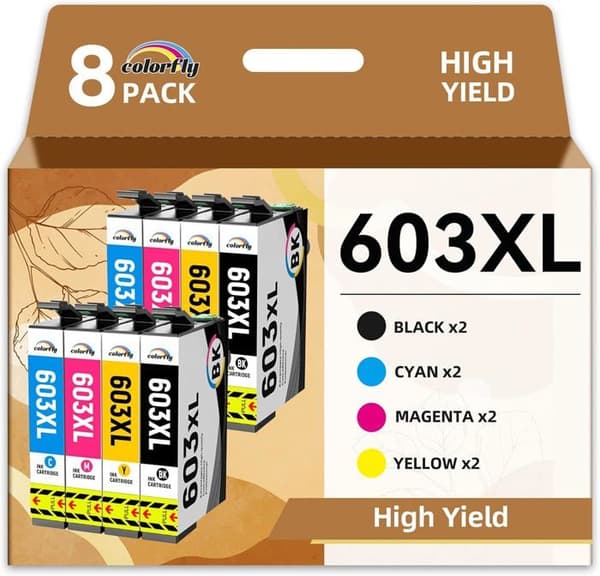 [13]603XL Kompatibel blækpatron Multipack til Epson 603 XL: til Epson XP-2100 XP-2105 XP-2150 XP-3100 XP-3105 XP-4100