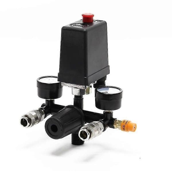 Trykregulator med trykafbryder til kompressor Trykafbryder 2 displays