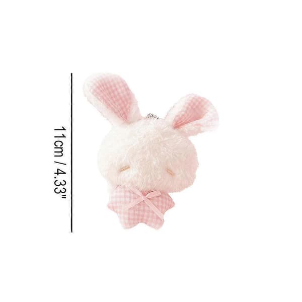 [13]Små fluffy kanindukker, kaninnøgleringstilbehør, legetøj Cony Dummy 9CV4