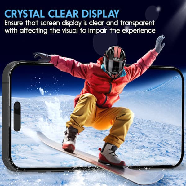 【13】2-pack iPhone 16 Pro Screen Protector & 1-pack Lens Protector - Tempered Glass 9H - Super Quality 3D