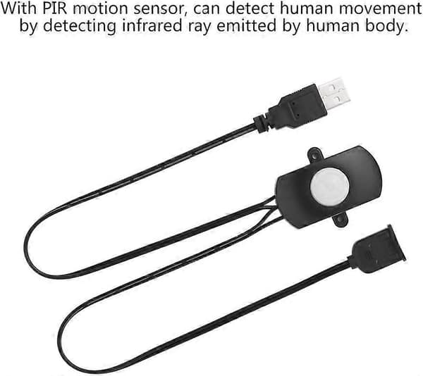 Tilstedeværelsesdetektor til gør-det-selv LED-belysning Mini PIR-bevægelsessensor PIR infrarød bevægelsessensor med USB-interface