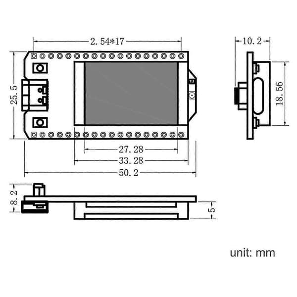 Heltec Meshtastic LoRa32 V3 Utvecklingskort 863-928MHZ SX1262