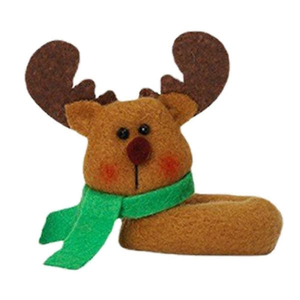 Tomte Vinglasöverdrag Jul Fest Middagsbord Julprydnad 6pcs Elk