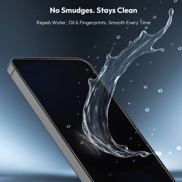 2-Pack Samsung S24 FE Privacy Screen Protector & 2-Pack Lens Protector - Tempered Glass | [Automatic Installation] - Bubble-Free