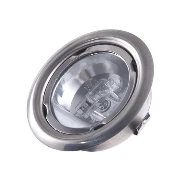 2-pak 20W halogenpærer til emhætte, 12V AC klart glas, 65 mm diameter til emhætte og ventilationsbelysning