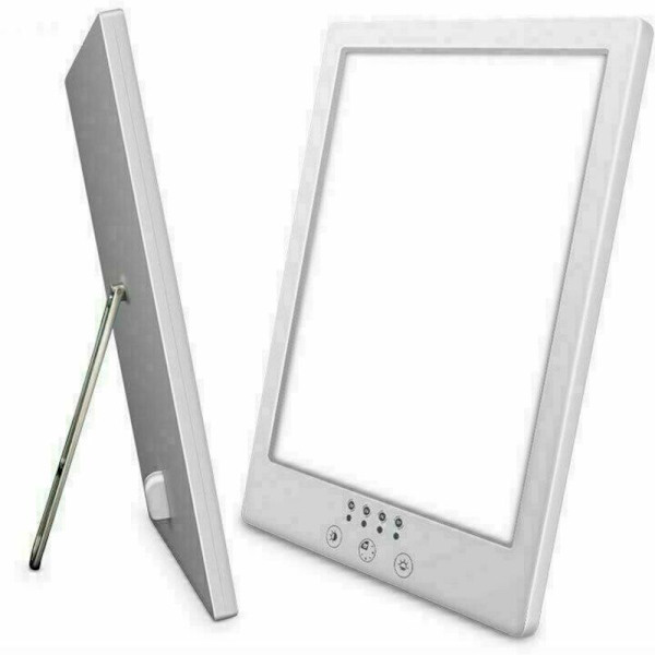 Light Therapy Lamp 12000 Lux UV-Free LED Adjustable Brightness Color Temperature Timer Touch Screen Memory Function Compact Compatible with Home