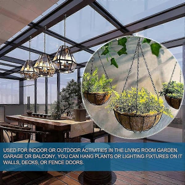 4-pack Ceiling Hooks for Hanging Plants and Bird Feeders