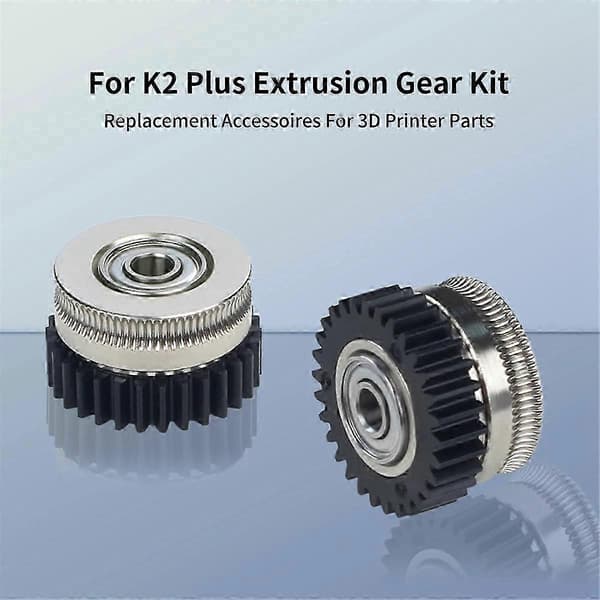 For K2 Plus ekstruder girsett reservedeler varme og sterke gir i helmetall for K2 Plus 3D-printer