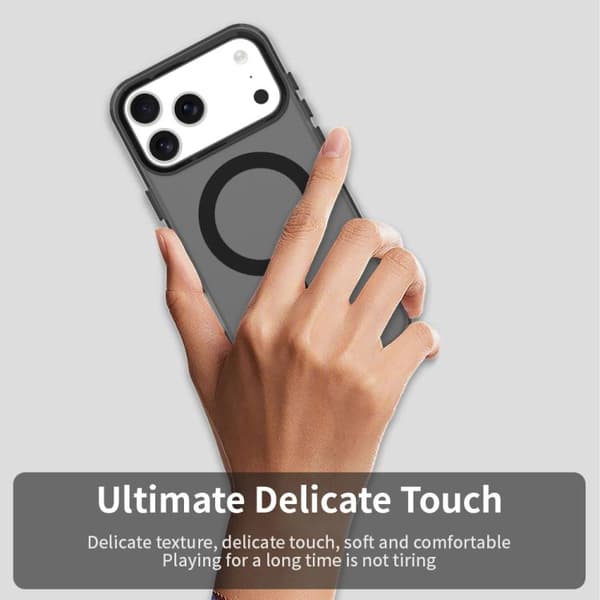 iPhone 17 Pro Max Cover - Candy Magsafe PC Hybrid TPU Svart