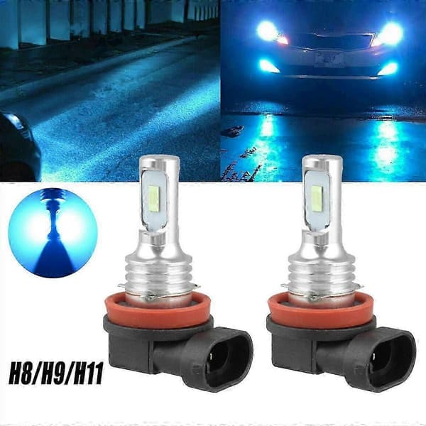 H9 LED-frontlyspærer 8000LM for overlegen veibelysning