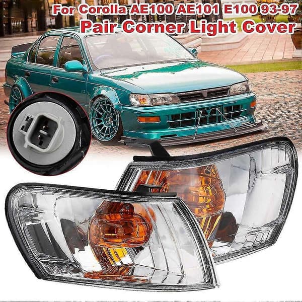 1 par bil front hjørnelys lampe for Ae100 Ae101 E100 1993 1994 1995 1996 1997 blinklys