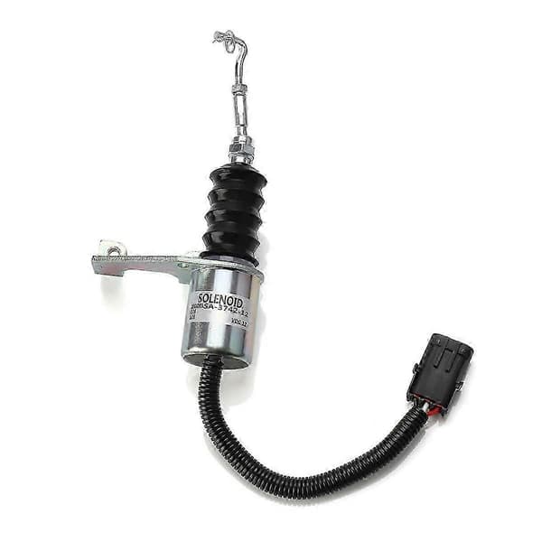 12V Drivstoffavstengningssolenoid for Deutz Start 1751ES Motor 3932017 SA-3742-12 As Shown