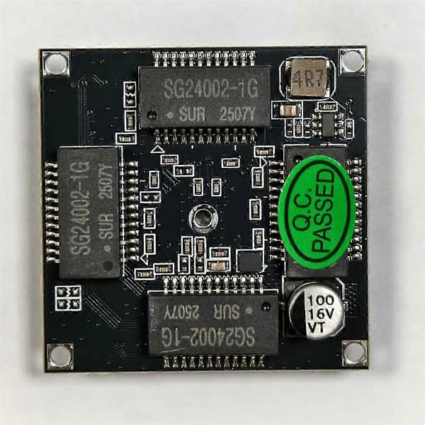 lämplig för 38 x 38 mini 4-portars gigabit switchmodul industriell kvalitet