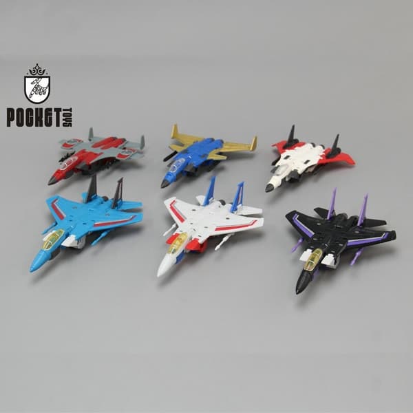 G1 Transformation Robot Toy Set: Starscream, Skywarp, Thundercracker - Small Scale Airplane Figures TS02