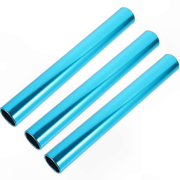 3-pak holdbare metalstafetter til atletikbegivenheder Blue 30X3.8cm