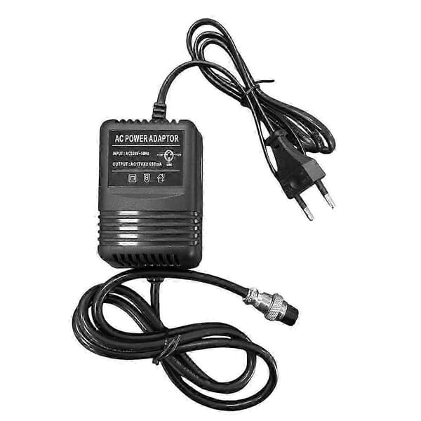 15V Strømforsyningsadapter til F4 Mixing Console med 3-benet stik og EU-stik Black