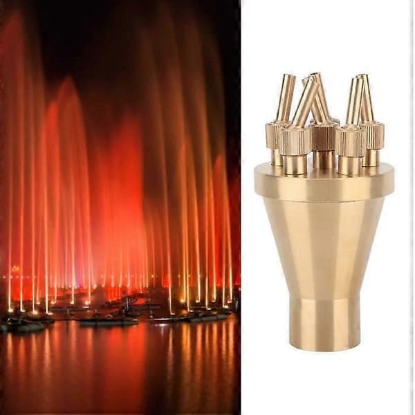 Vannfontenedyse Justerbar Blomsterfontenedyse Flere Sprinkler Sprayhode (DN25)