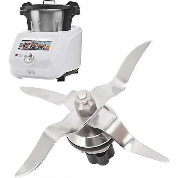 egnet til monsieur cuisine connect skmc og smart skms blenderkniv foodprocessor kniv Silver