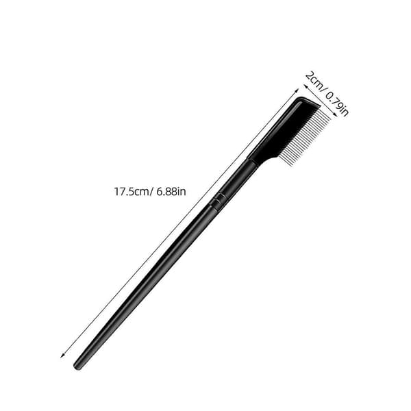 2 st fransseparator stålnål mascara ögonbrynsborste ögonbrynsmakeupkam ögonbrynsapplikatorborste