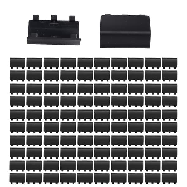 100 STK. Erstatningsbatteridæksel Bagside til Xbox One Controller til XboxOne Trådløs Gamepad Reparationsdele Black