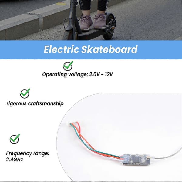Wireless Bluetooth Module 2.4G for VESC&VESC Tool Electric Skateboard for V4 -Z Black