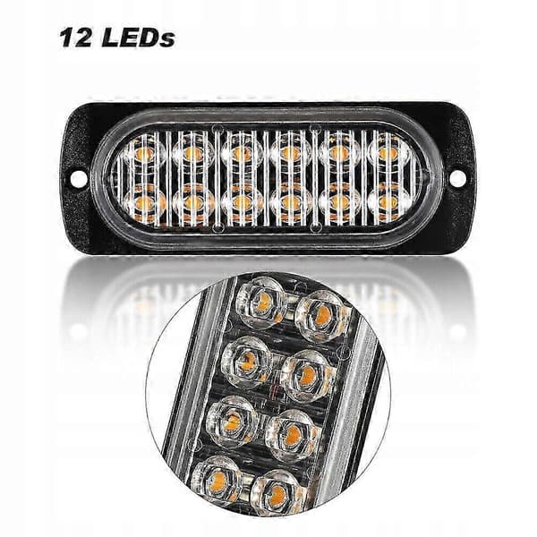 Markeringslampe Strobo LED 12-24V Fjernkontroll