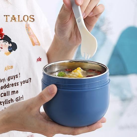 Bento Box Läckagesäker Bekväm Plast Bra Matlåda Soppskål för Hemmet blue